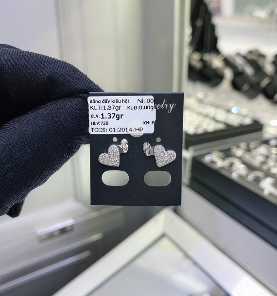 Bông Tai Bạch Kim VT750 VT24