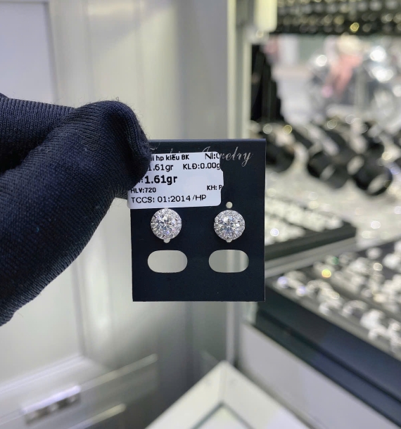 Bông Tai Bạch Kim VT750 VT27