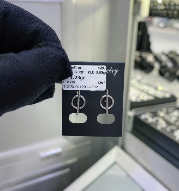 Bông Tai Bạch Kim VT750 VT29