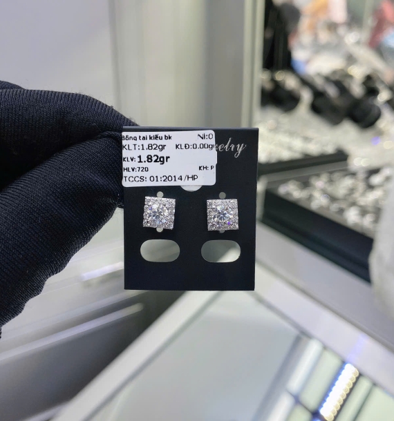 Bông Tai Bạch Kim VT750 VT44