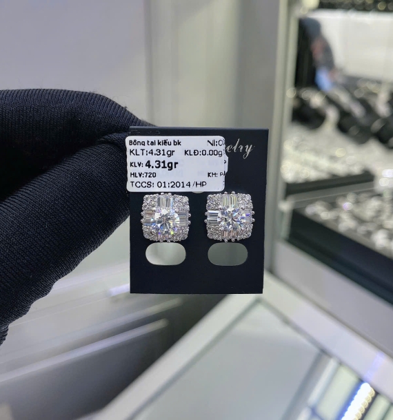 Bông Tai Bạch Kim VT750 VT47