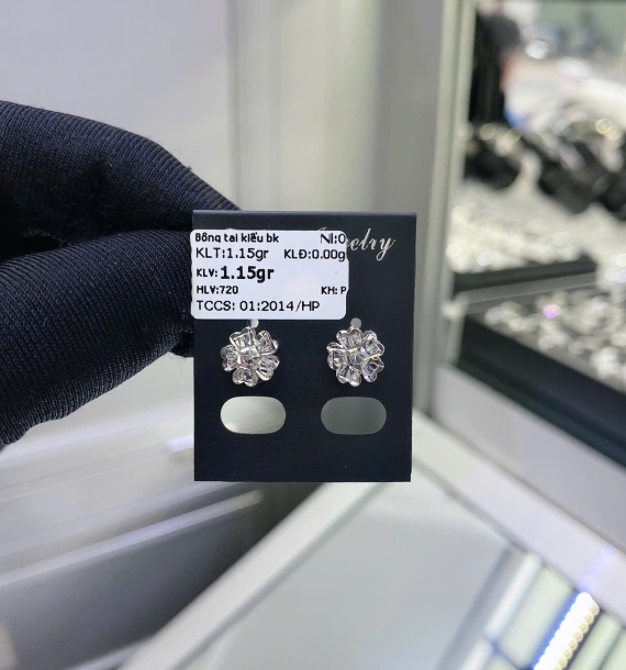 Bông Tai Bạch Kim VT750 VT48