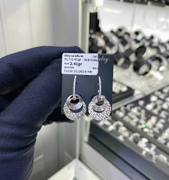 Bông Tai Bạch Kim VT750 VT50