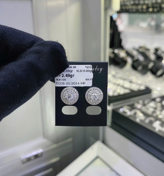 Bông Tai Bạch Kim VT750 VT55