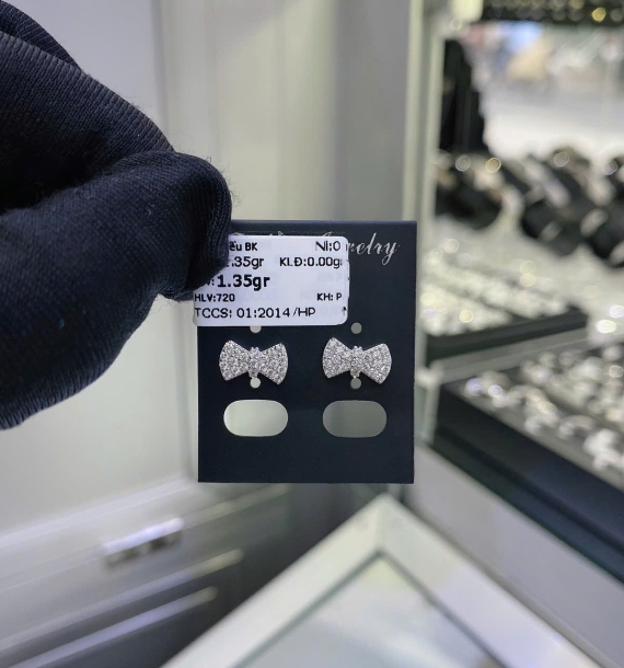 Bông Tai Bạch Kim VT750 VT57