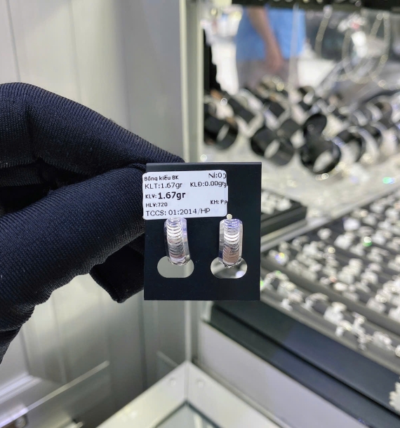 Bông Tai Bạch Kim VT750 VT74