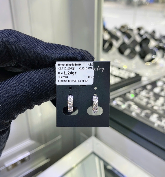 Bông Tai Bạch Kim VT750 VT78