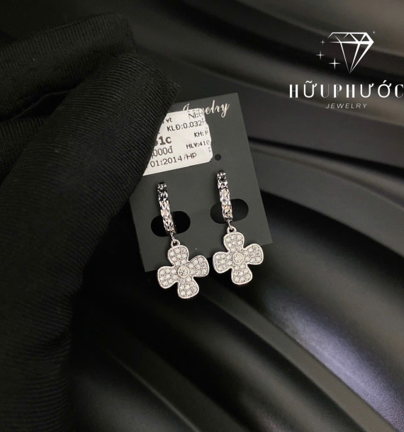 Bông Tai Vàng Trắng VT416 VT26