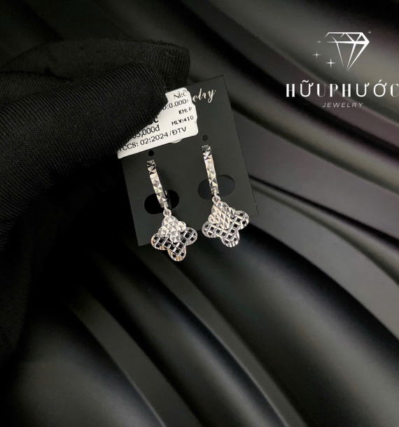 Bông Tai Vàng Trắng VT416 VT34