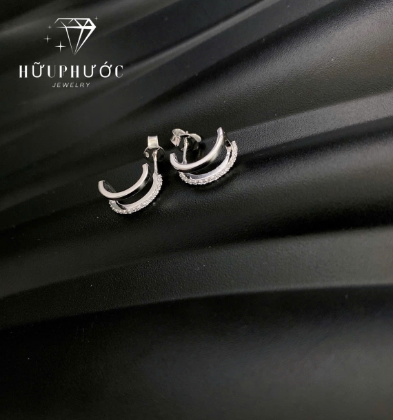 Bông Tai Vàng Trắng VT416 VT37