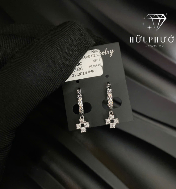 Bông Tai Vàng Trắng VT416 VT40