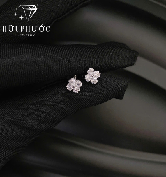 Bông Tai Vàng Trắng VT416 VT45