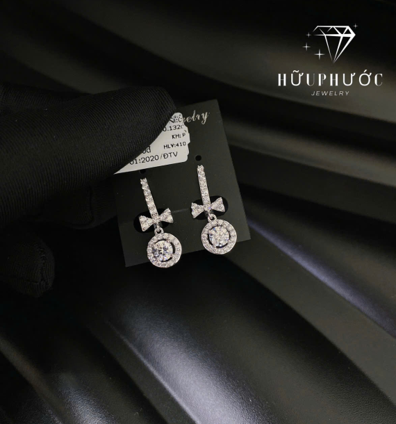 Bông Tai Vàng Trắng VT416 VT48