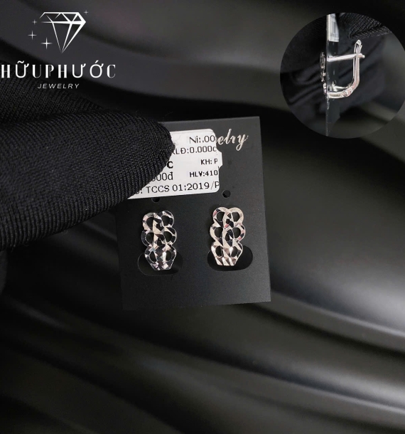 Bông Tai Vàng Trắng VT416 VT5