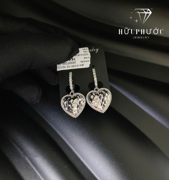 Bông Tai Vàng Trắng VT416 VT60