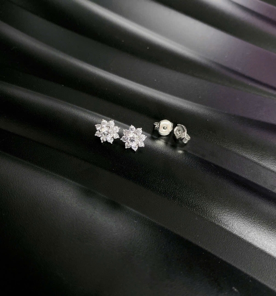 Bông Tai Vàng Trắng VT416 VT61