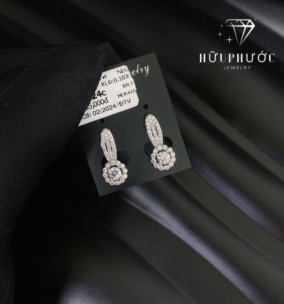 Bông Tai Vàng Trắng VT416 VT68