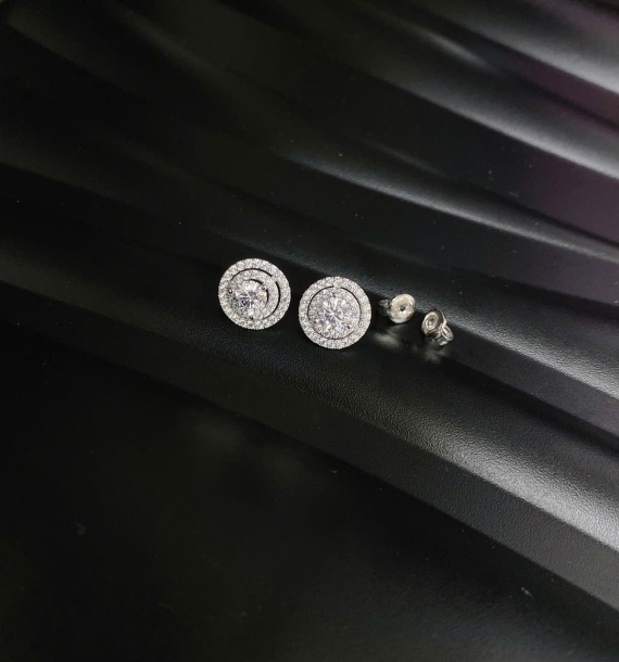 Bông Tai Vàng Trắng VT416 VT81