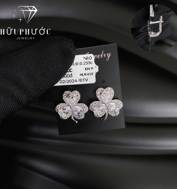 Bông Tai Vàng Trắng VT416 VT86