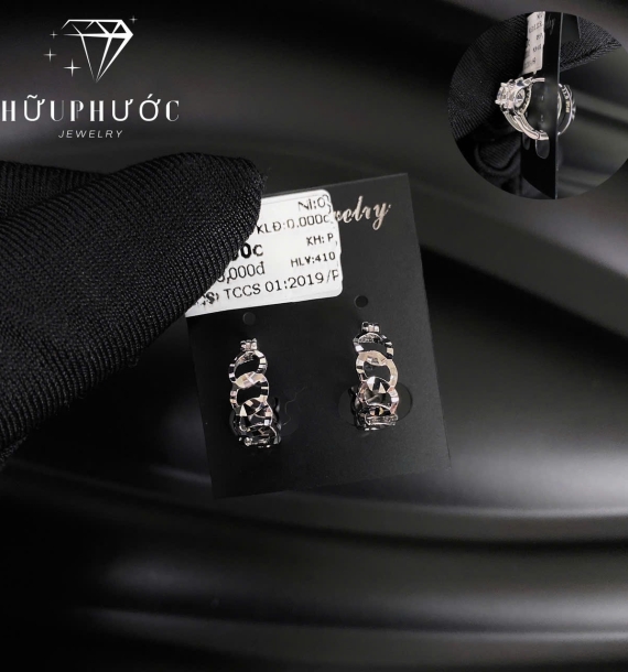 Bông Tai Vàng Trắng VT416 VT87