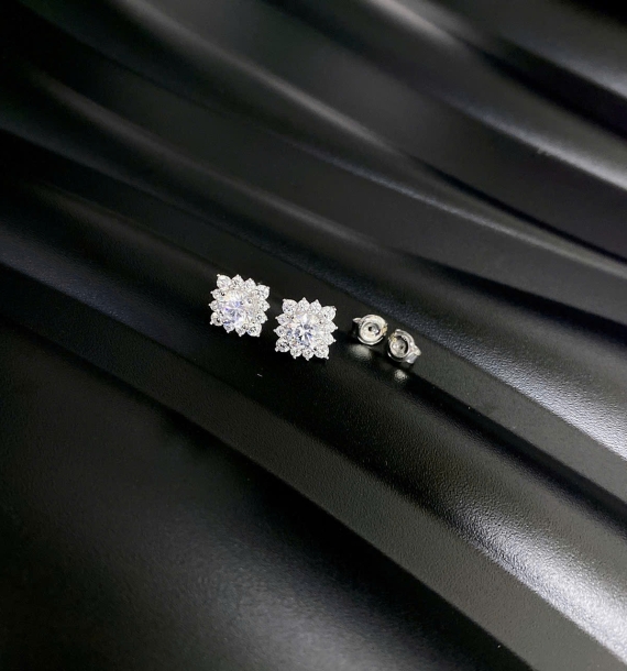 Bông Tai Vàng Trắng VT416 VT11