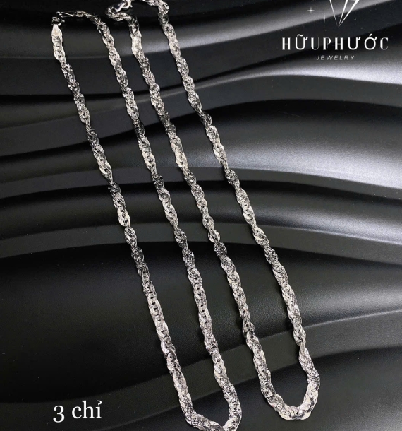 Dây Chuyền Vàng Trắng VT416 VT22