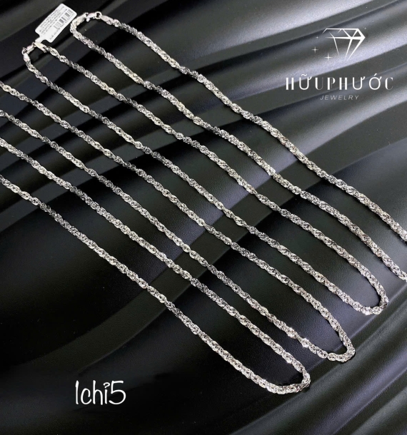 Dây Chuyền Vàng Trắng VT416 VT25