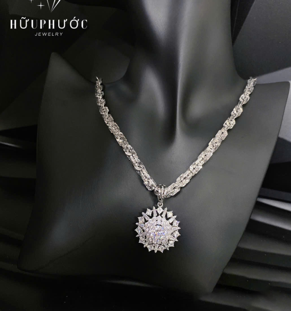 Dây Chuyền Vàng Trắng VT416 VT60