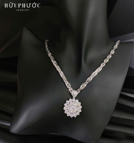 Dây Chuyền Vàng Trắng VT416 VT61