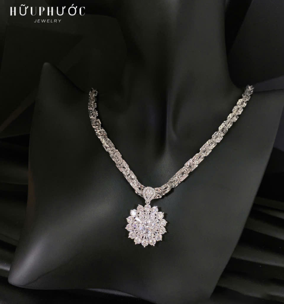 Dây Chuyền Vàng Trắng VT416 VT72