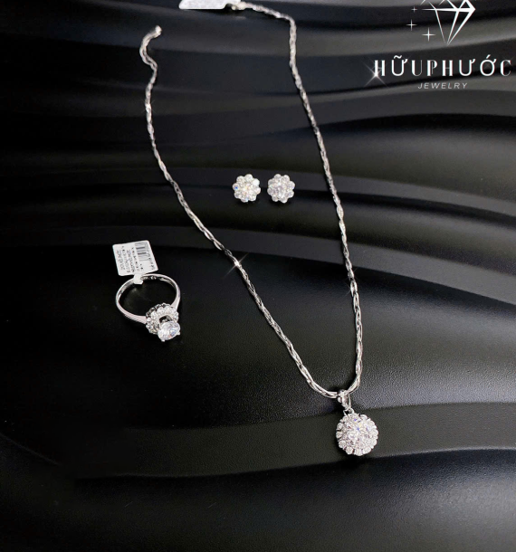 Dây Chuyền Vàng Trắng VT416 VT91