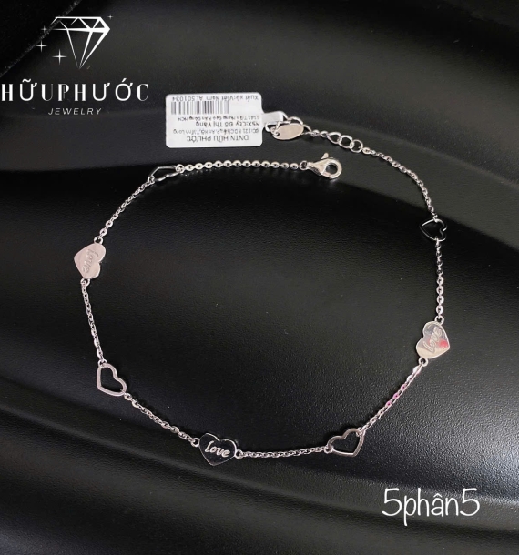 Lắc Chân Vàng Trắng 416 VT1