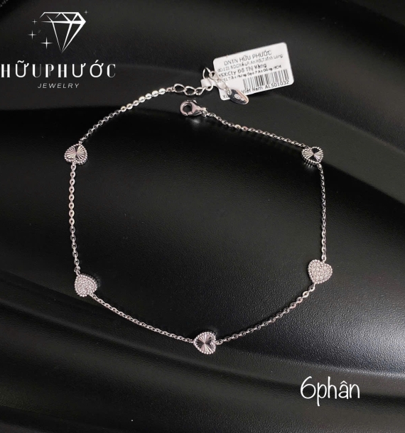 Lắc Chân Vàng Trắng 416 VT3