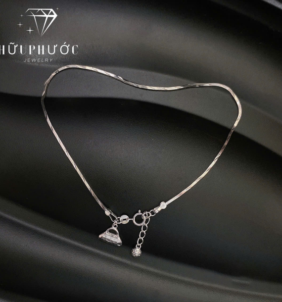 Lắc Chân Vàng Trắng 416 VT4