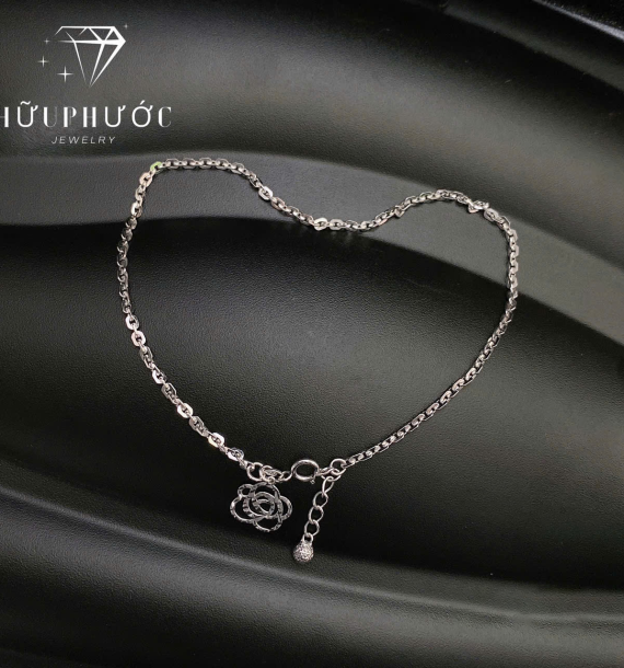 Lắc Chân Vàng Trắng 416 VT9