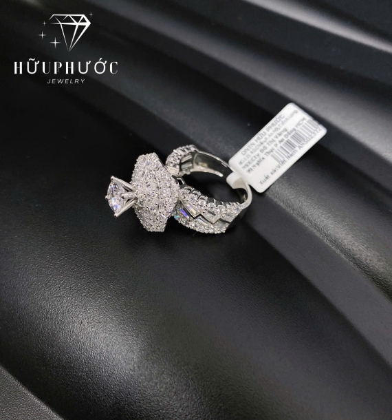 Nhẫn Nữ Vàng Trắng VT416 VT7