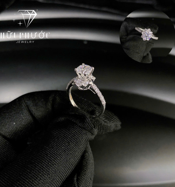 Nhẫn Nữ Vàng Trắng VT416 VT51