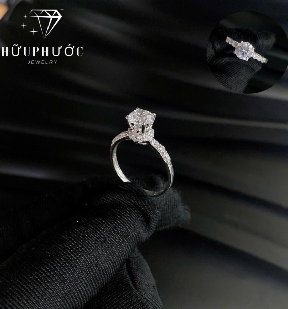 Nhẫn Nữ Vàng Trắng VT416 VT55