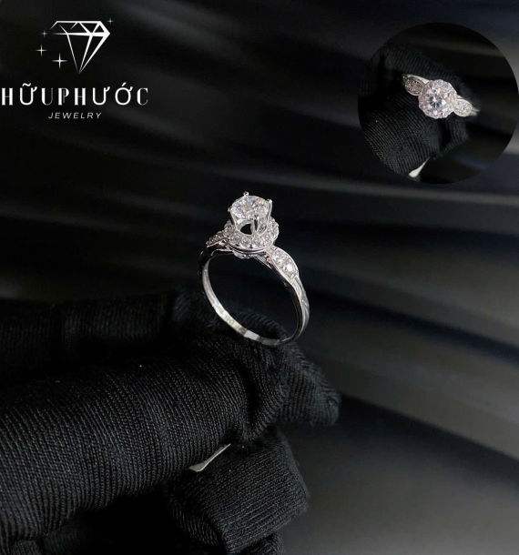 Nhẫn Nữ Vàng Trắng VT416 VT56