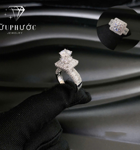 Nhẫn Nữ Vàng Trắng VT416 VT45