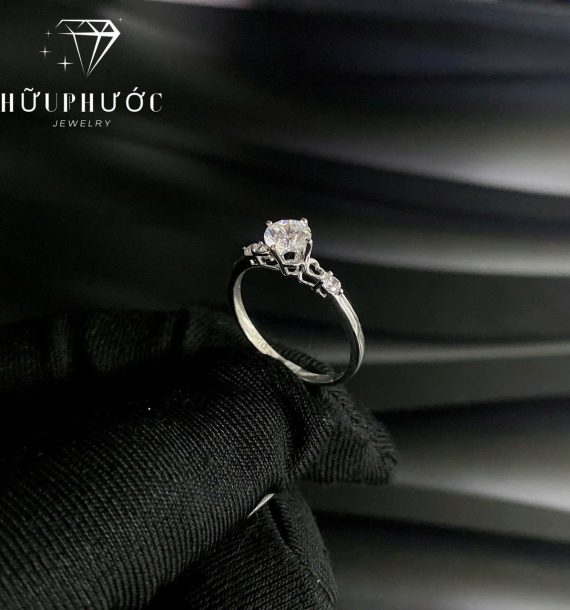 Nhẫn Nữ Vàng Trắng VT416 VT58