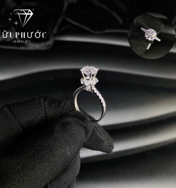 Nhẫn Nữ Vàng Trắng VT416 VT49