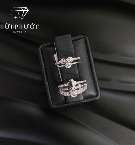 Nhẫn Nữ Vàng Trắng VT416 VT97